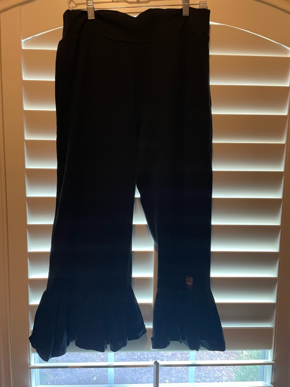 Matilda Jane Black Ruffle Hem Wide-Leg Pants